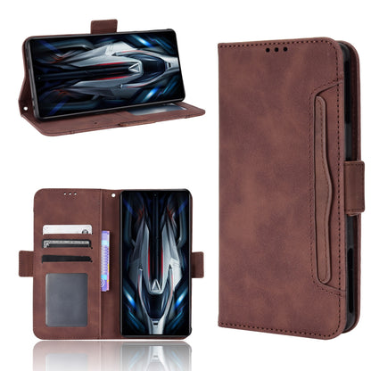 Xiaomi Redmi K50 Gaming Skin Feel PU Leather Wallet Phone Case with Card Slots, Cash Pocket, Magnetic Closure, Built-In Stand, Full Protection TPU Cover