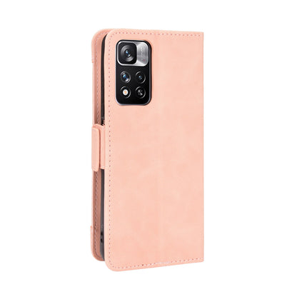 Xiaomi Poco X4 NFC Skin Feel PU Leather Wallet Phone Case with Card Slots, Cash Pocket, Magnetic Closure, Built-In Stand, Full Protection TPU Cover