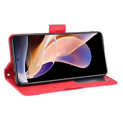 Xiaomi Poco X4 NFC Skin Feel PU Leather Wallet Phone Case with Card Slots, Cash Pocket, Magnetic Closure, Built-In Stand, Full Protection TPU Cover