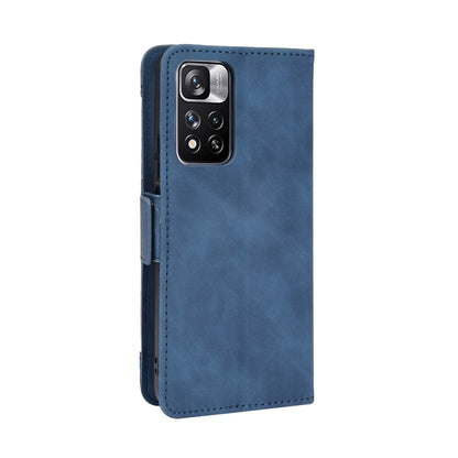 Xiaomi Poco X4 NFC Skin Feel PU Leather Wallet Phone Case with Card Slots, Cash Pocket, Magnetic Closure, Built-In Stand, Full Protection TPU Cover