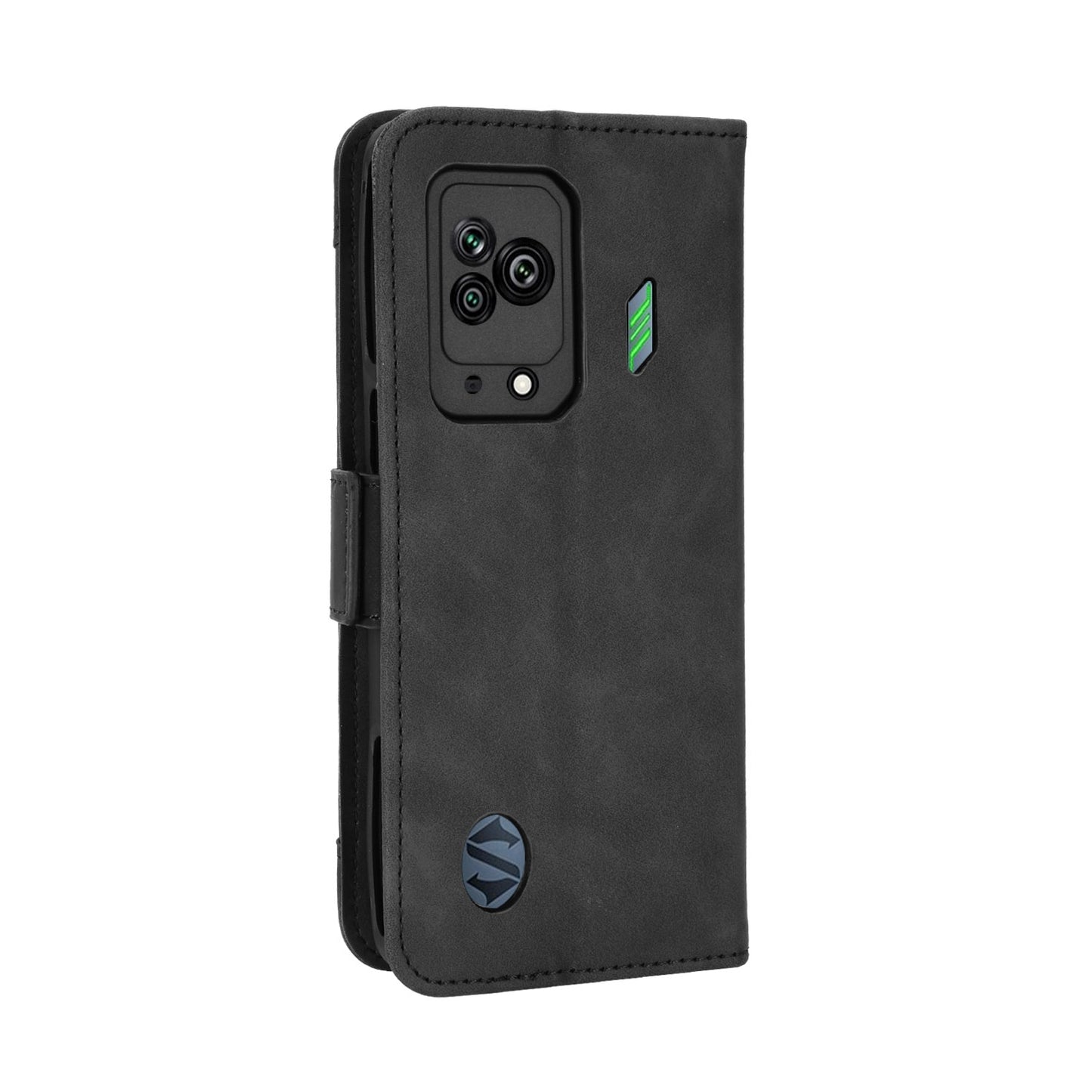Xiaomi Black Shark 5 Skin Feel PU Leather Wallet Phone Case with Card Slots, Cash Pocket, Magnetic Closure, Built-In Stand, Full Protection TPU Cover