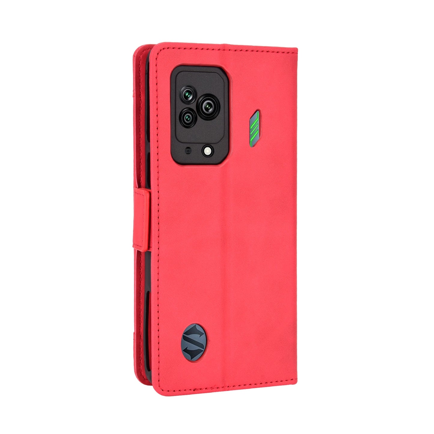 Xiaomi Black Shark 5 Skin Feel PU Leather Wallet Phone Case with Card Slots, Cash Pocket, Magnetic Closure, Built-In Stand, Full Protection TPU Cover