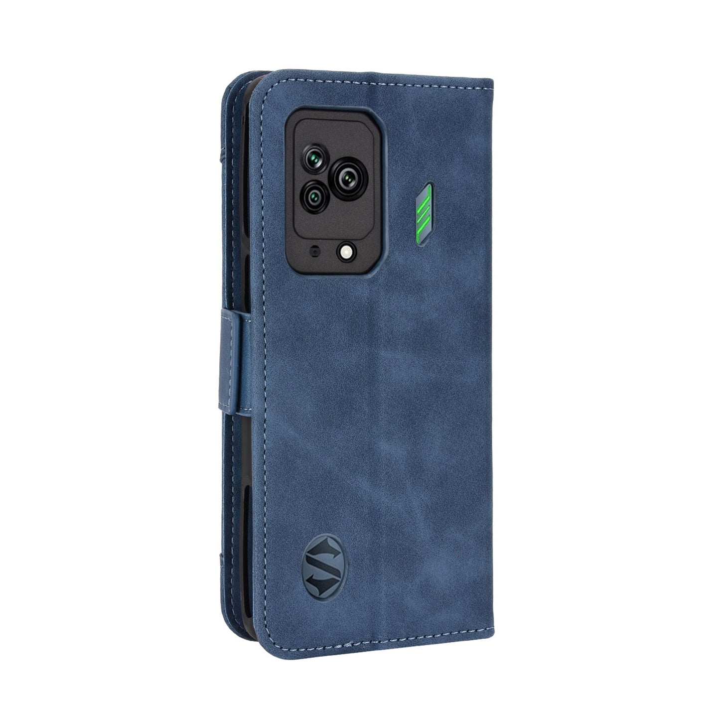 Xiaomi Black Shark 5 Skin Feel PU Leather Wallet Phone Case with Card Slots, Cash Pocket, Magnetic Closure, Built-In Stand, Full Protection TPU Cover
