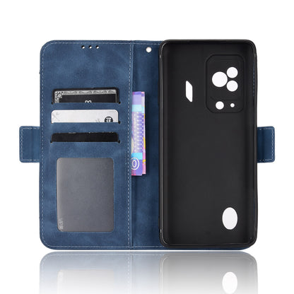Xiaomi Black Shark 5 Skin Feel PU Leather Wallet Phone Case with Card Slots, Cash Pocket, Magnetic Closure, Built-In Stand, Full Protection TPU Cover