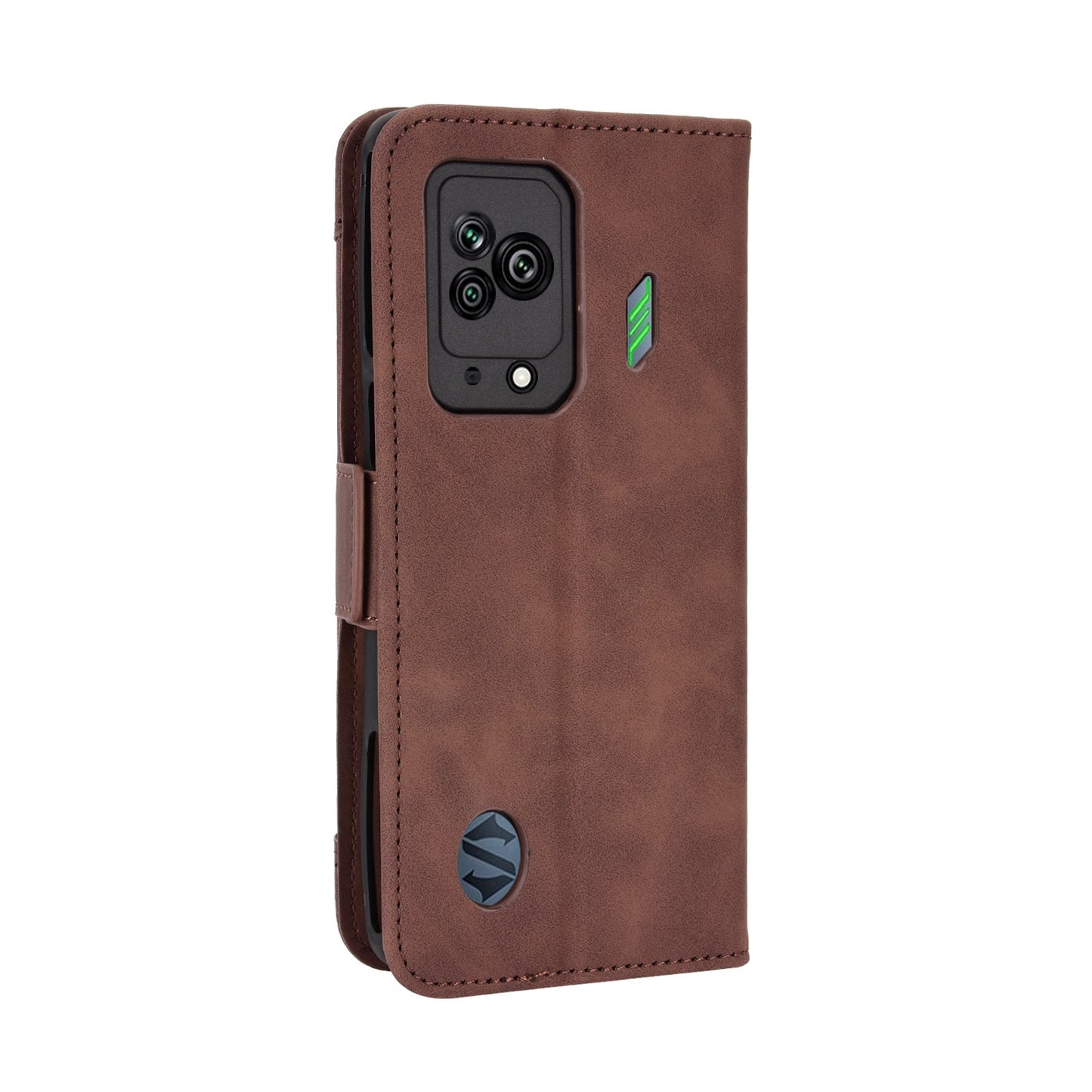 Xiaomi Black Shark 5 Skin Feel PU Leather Wallet Phone Case with Card Slots, Cash Pocket, Magnetic Closure, Built-In Stand, Full Protection TPU Cover