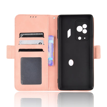Xiaomi Black Shark 5 Pro Skin Feel PU Leather Wallet Phone Case with Card Slots, Cash Pocket, Magnetic Closure, Built-In Stand, Full Protection TPU Cover