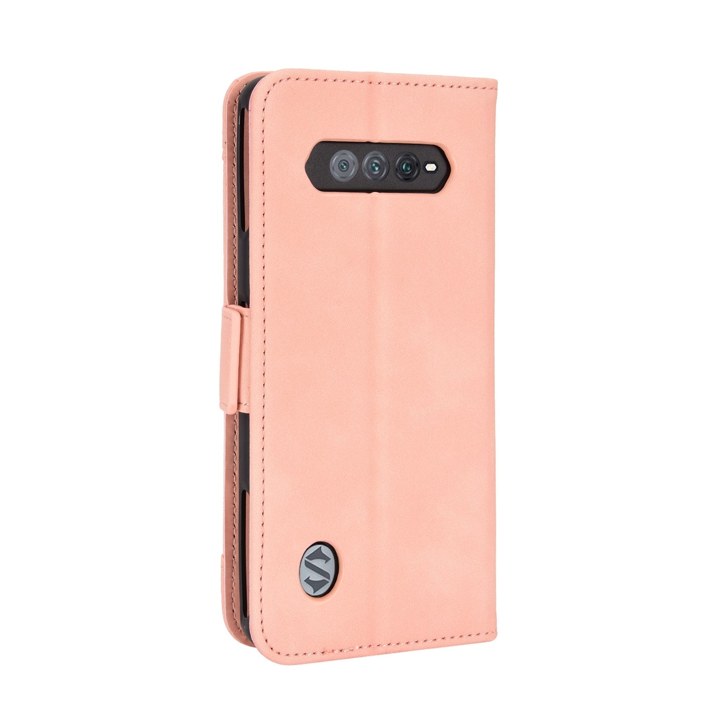 Xiaomi Black Shark 5 RS Skin Feel PU Leather Wallet Phone Case with Card Slots, Cash Pocket, Magnetic Closure, Built-In Stand, Full Protection TPU Cover