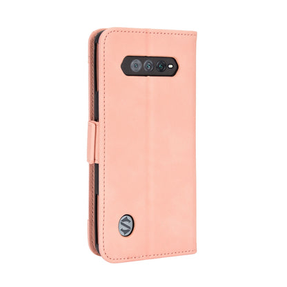 Xiaomi Black Shark 5 RS Skin Feel PU Leather Wallet Phone Case with Card Slots, Cash Pocket, Magnetic Closure, Built-In Stand, Full Protection TPU Cover