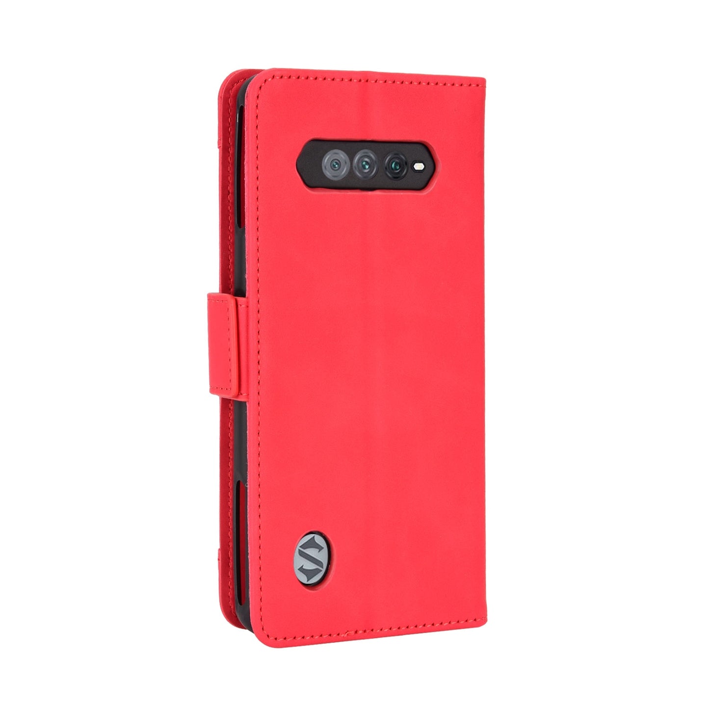 Xiaomi Black Shark 5 RS Skin Feel PU Leather Wallet Phone Case with Card Slots, Cash Pocket, Magnetic Closure, Built-In Stand, Full Protection TPU Cover