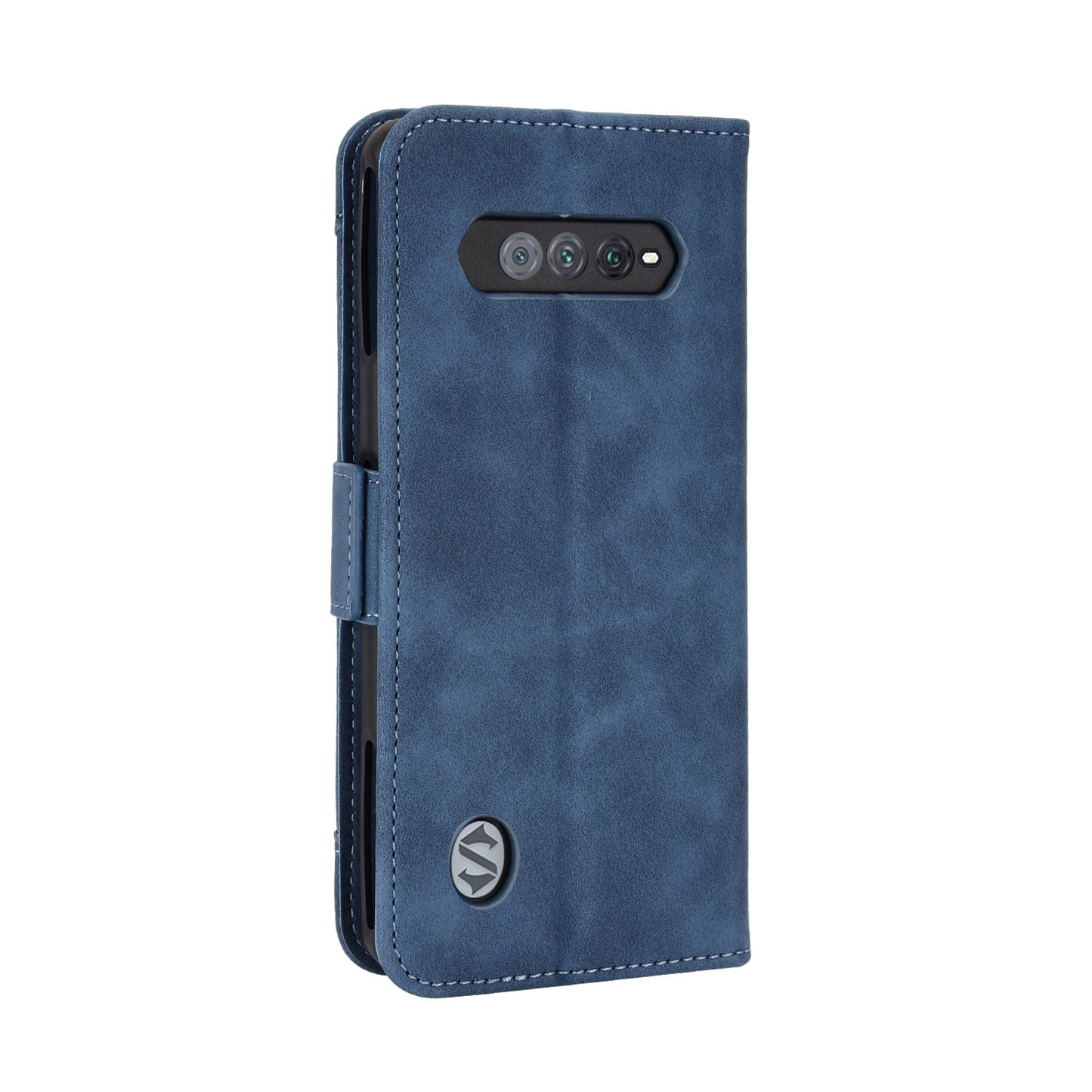 Xiaomi Black Shark 5 RS Skin Feel PU Leather Wallet Phone Case with Card Slots, Cash Pocket, Magnetic Closure, Built-In Stand, Full Protection TPU Cover