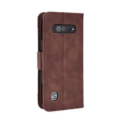 Xiaomi Black Shark 5 RS Skin Feel PU Leather Wallet Phone Case with Card Slots, Cash Pocket, Magnetic Closure, Built-In Stand, Full Protection TPU Cover