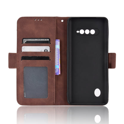 Xiaomi Black Shark 5 RS Skin Feel PU Leather Wallet Phone Case with Card Slots, Cash Pocket, Magnetic Closure, Built-In Stand, Full Protection TPU Cover