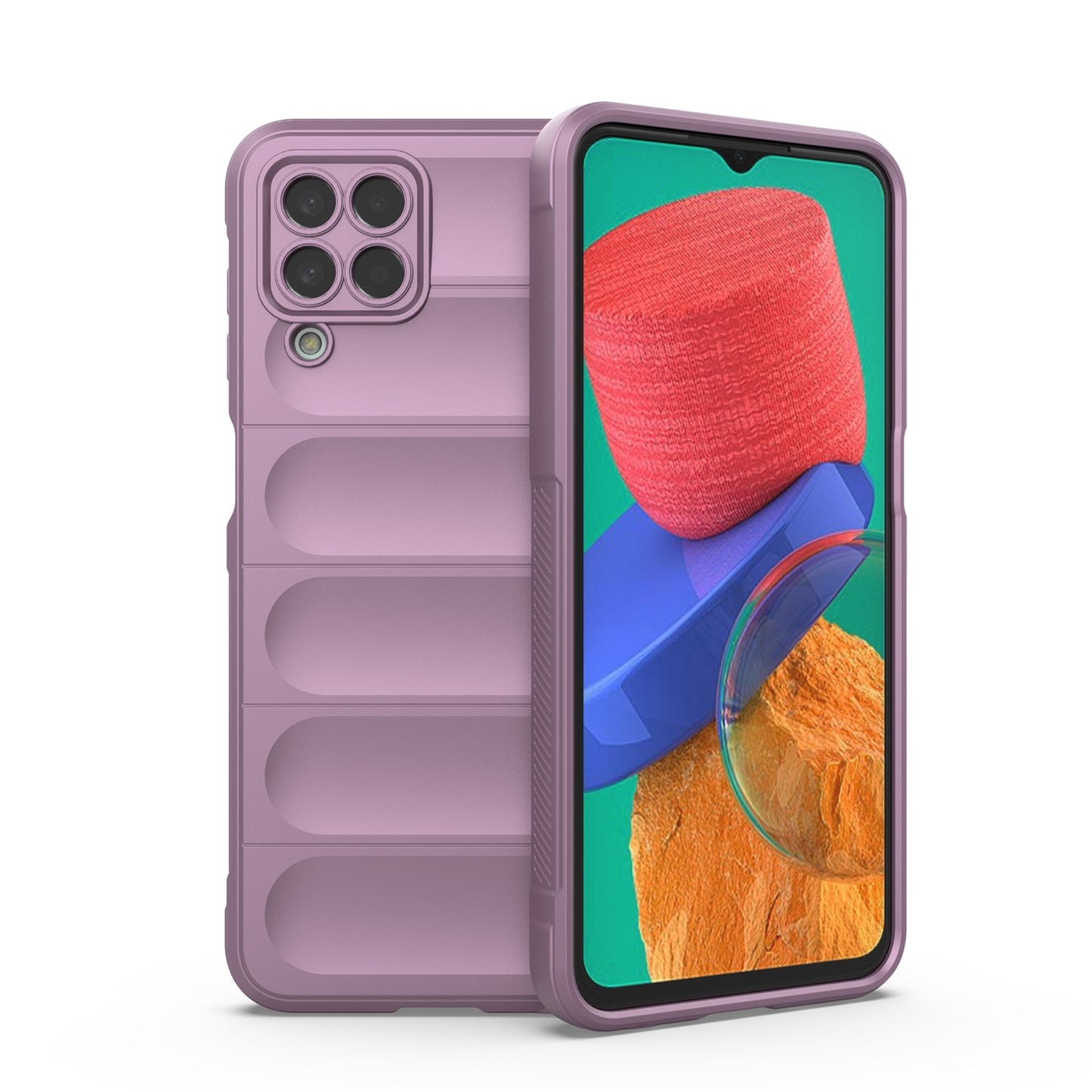 Samsung Galaxy M33 5G Magic Shield TPU + Flannel Protective Phone Case Cover, Shockproof Scratch Resistant
