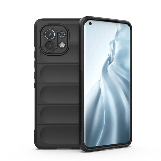 Xiaomi Mi 11 Magic Shield TPU + Flannel Protective Phone Case Cover, Shockproof Scratch Resistant