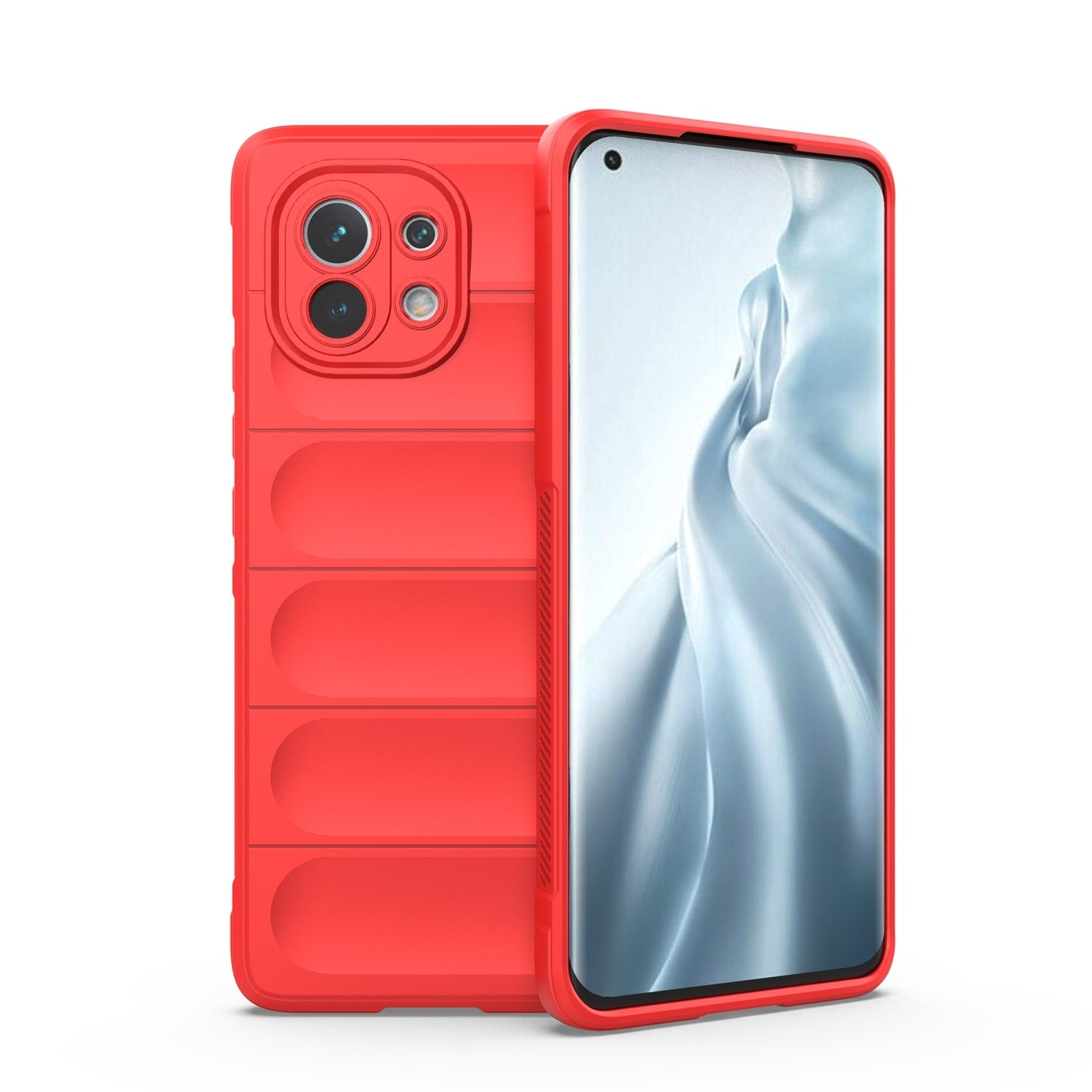 Xiaomi Mi 11 Magic Shield TPU + Flannel Protective Phone Case Cover, Shockproof Scratch Resistant