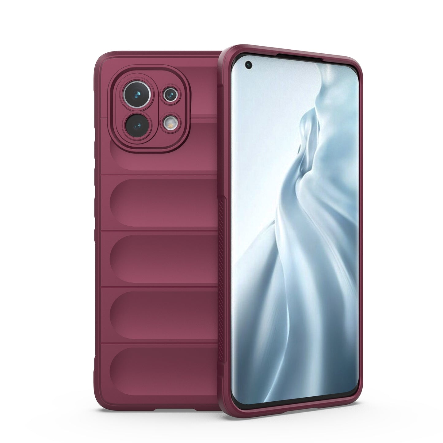 Xiaomi Mi 11 Magic Shield TPU + Flannel Protective Phone Case Cover, Shockproof Scratch Resistant