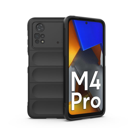 Xiaomi Poco M4 Pro 4G Magic Shield TPU + Flannel Protective Phone Case Cover, Shockproof Scratch Resistant