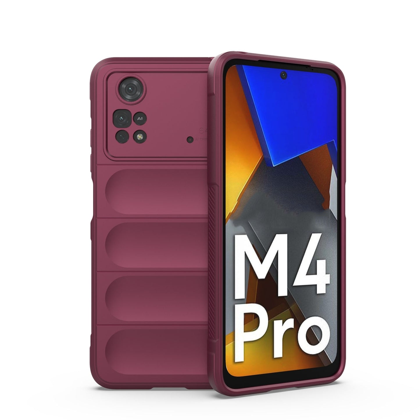 Xiaomi Poco M4 Pro 4G Magic Shield TPU + Flannel Protective Phone Case Cover, Shockproof Scratch Resistant