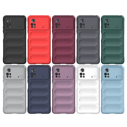 Xiaomi Poco X4 Pro 5G Shock Absorbent Magic Shield TPU + Flannel Phone Case, Featuring Ridged Drop Protection, Bright Colours & Easy Access