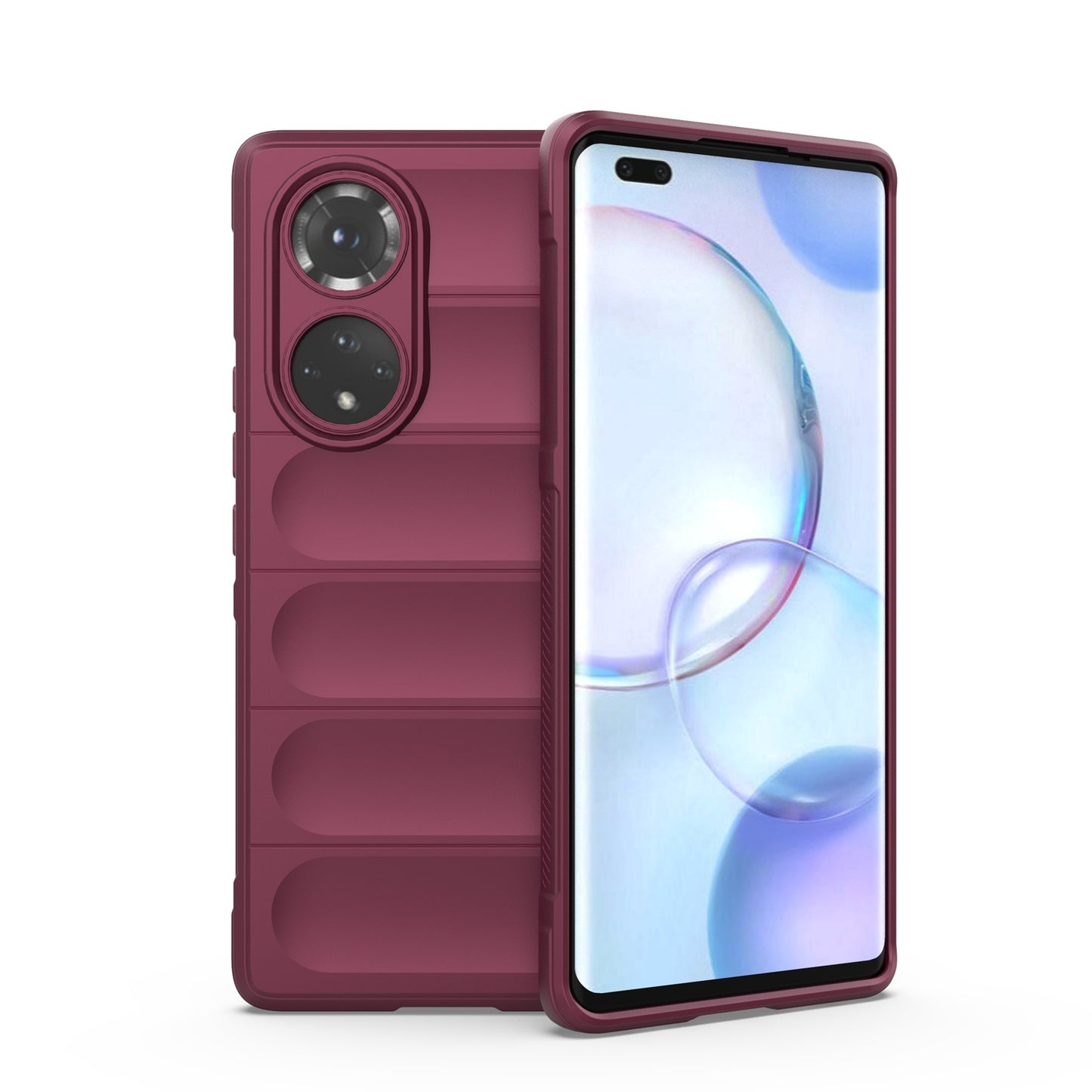 Honor 50 Pro Shock Absorbent Magic Shield TPU + Flannel Phone Case, Featuring Ridged Drop Protection, Bright Colours & Easy Access