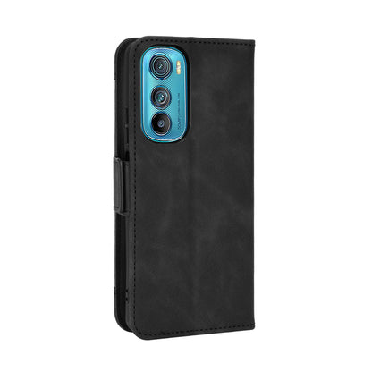 Motorola Edge 30 Skin Feel PU Leather Wallet Phone Case with Card Slots, Cash Pocket, Magnetic Closure, Built-In Stand, Full Protection TPU Cover