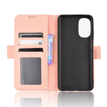 Motorola Moto G 5G 2022 Skin Feel PU Leather Wallet Phone Case with Card Slots, Cash Pocket, Magnetic Closure, Built-In Stand, Full Protection TPU Cover