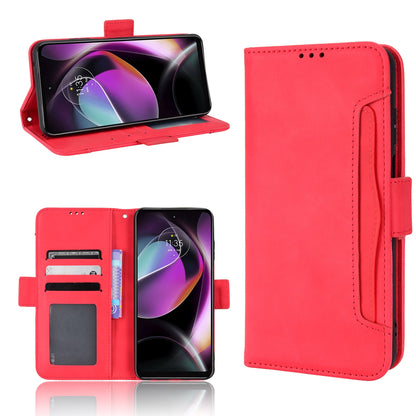 Motorola Moto G 5G 2022 Skin Feel PU Leather Wallet Phone Case with Card Slots, Cash Pocket, Magnetic Closure, Built-In Stand, Full Protection TPU Cover