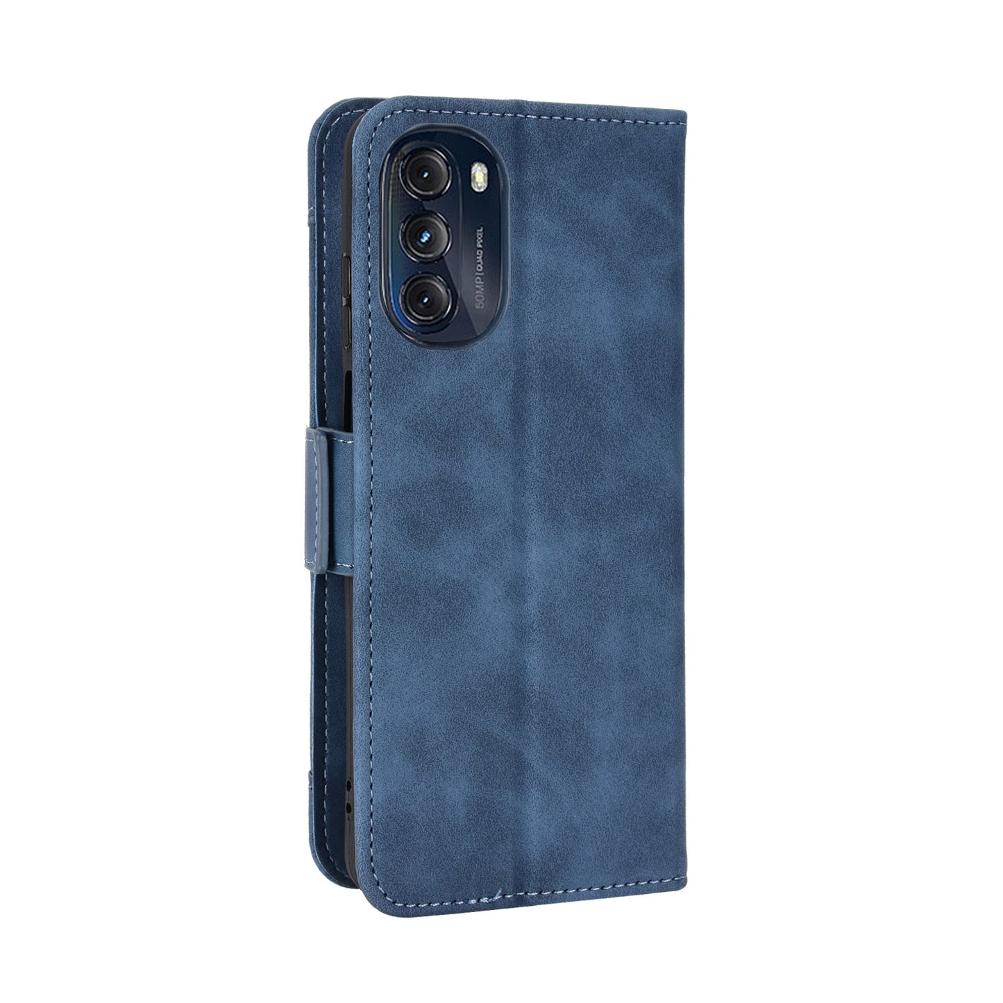 Motorola Moto G 5G 2022 Skin Feel PU Leather Wallet Phone Case with Card Slots, Cash Pocket, Magnetic Closure, Built-In Stand, Full Protection TPU Cover