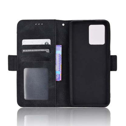 OPPO Realme 9 4G Skin Feel PU Leather Wallet Phone Case with Card Slots, Cash Pocket, Magnetic Closure, Built-In Stand, Full Protection TPU Cover