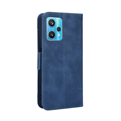 OPPO Realme 9 4G Skin Feel PU Leather Wallet Phone Case with Card Slots, Cash Pocket, Magnetic Closure, Built-In Stand, Full Protection TPU Cover