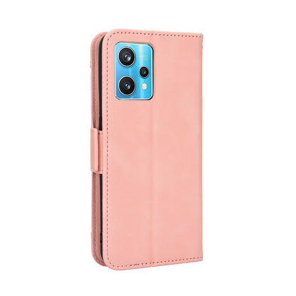 OPPO Realme 9 Pro Skin Feel PU Leather Wallet Phone Case with Card Slots, Cash Pocket, Magnetic Closure, Built-In Stand, Full Protection TPU Cover