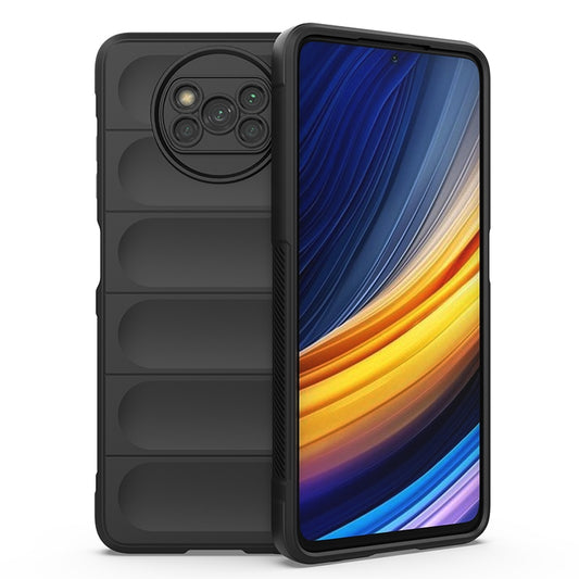 Xiaomi Poco X3 NFC Magic Shield TPU + Flannel Protective Phone Case Cover, Shockproof Scratch Resistant