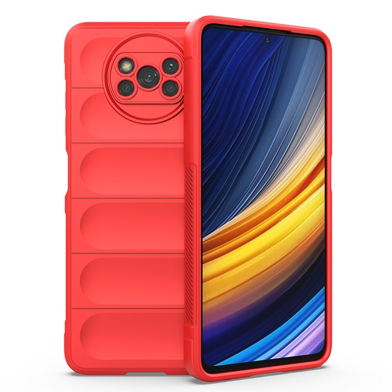 Xiaomi Poco X3 NFC Magic Shield TPU + Flannel Protective Phone Case Cover, Shockproof Scratch Resistant