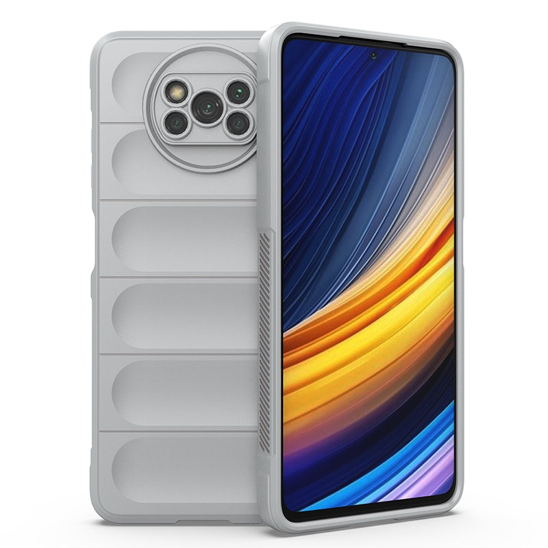 Xiaomi Poco X3 NFC Magic Shield TPU + Flannel Protective Phone Case Cover, Shockproof Scratch Resistant
