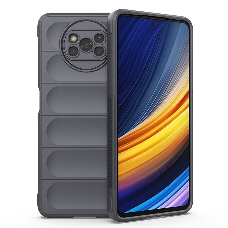 Xiaomi Poco X3 NFC Magic Shield TPU + Flannel Protective Phone Case Cover, Shockproof Scratch Resistant