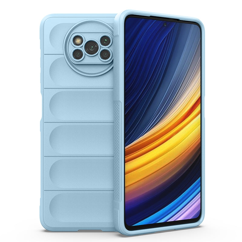Xiaomi Poco X3 NFC Magic Shield TPU + Flannel Protective Phone Case Cover, Shockproof Scratch Resistant