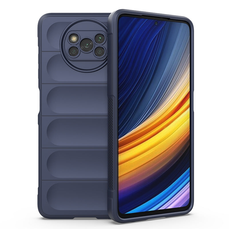 Xiaomi Poco X3 NFC Magic Shield TPU + Flannel Protective Phone Case Cover, Shockproof Scratch Resistant