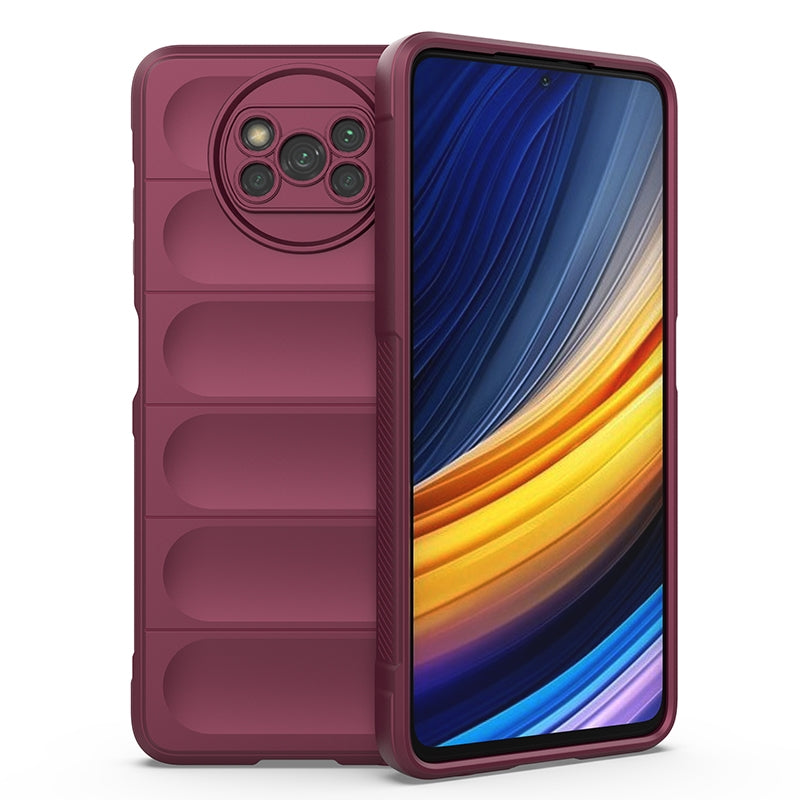 Xiaomi Poco X3 NFC Magic Shield TPU + Flannel Protective Phone Case Cover, Shockproof Scratch Resistant