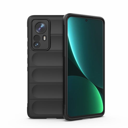 Xiaomi 12 Pro Magic Shield TPU + Flannel Protective Phone Case Cover, Shockproof Scratch Resistant