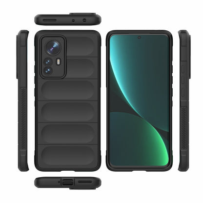 Xiaomi 12 Pro Magic Shield TPU + Flannel Protective Phone Case Cover, Shockproof Scratch Resistant