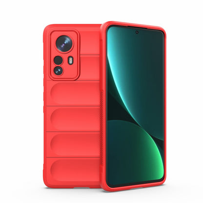 Xiaomi 12 Pro Magic Shield TPU + Flannel Protective Phone Case Cover, Shockproof Scratch Resistant