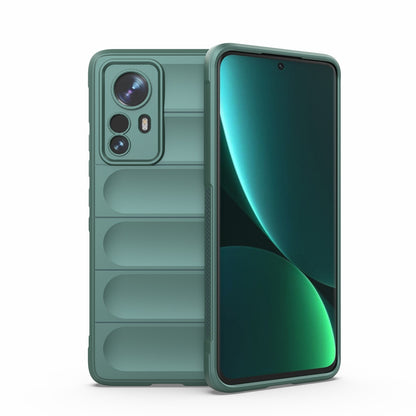 Xiaomi 12 Pro Magic Shield TPU + Flannel Protective Phone Case Cover, Shockproof Scratch Resistant