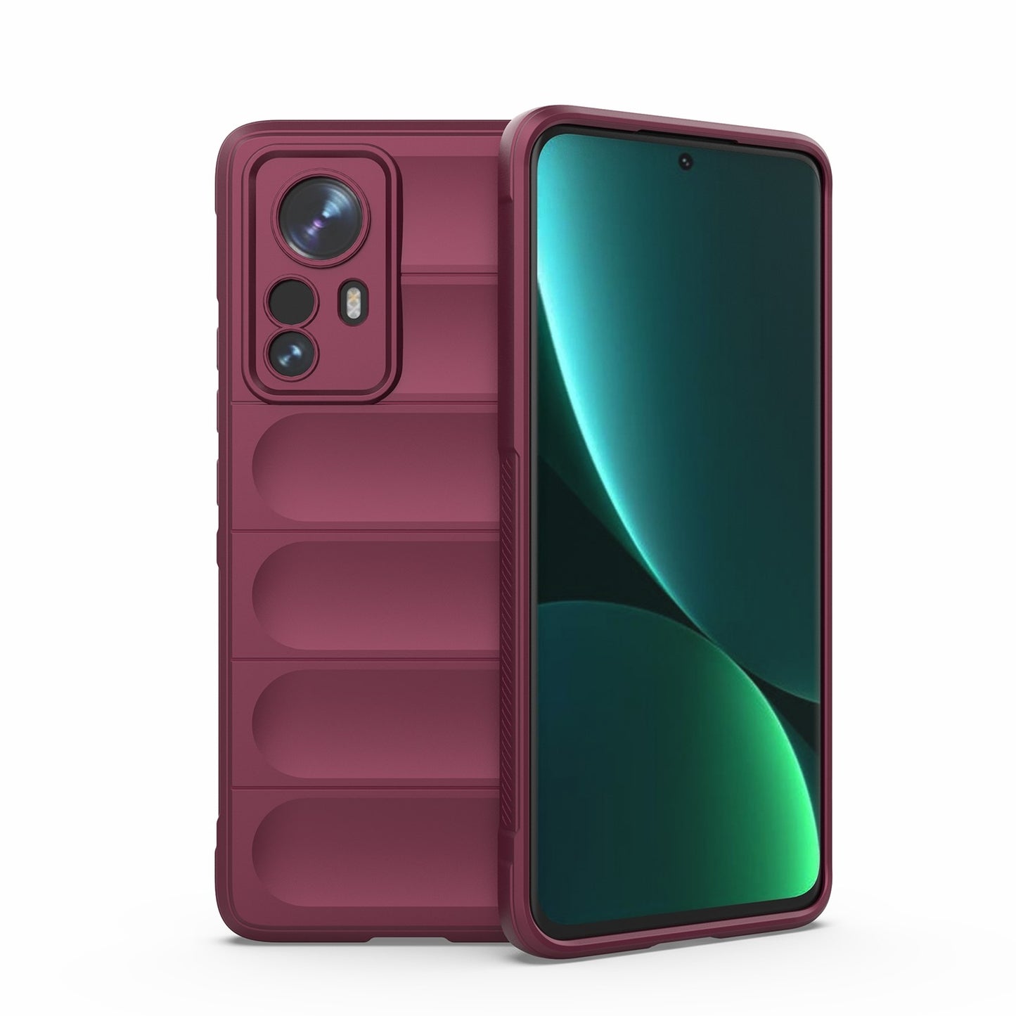 Xiaomi 12 Pro Magic Shield TPU + Flannel Protective Phone Case Cover, Shockproof Scratch Resistant