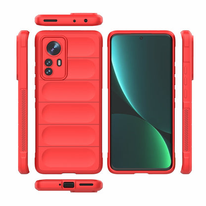Xiaomi 12 Pro Magic Shield TPU + Flannel Protective Phone Case Cover, Shockproof Scratch Resistant