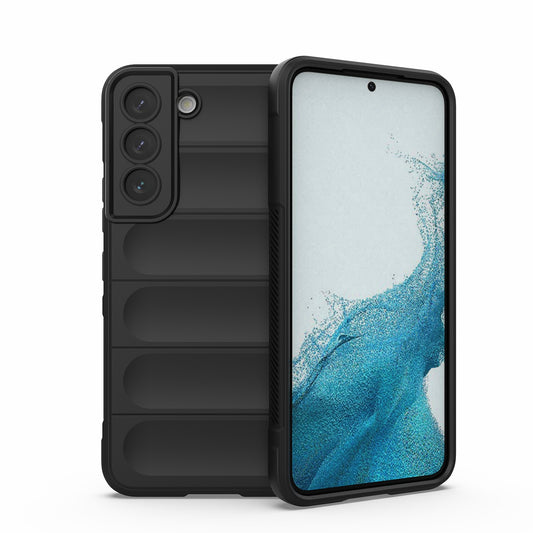 Samsung Galaxy S22 5G Magic Shield TPU + Flannel Protective Phone Case Cover, Shockproof Scratch Resistant