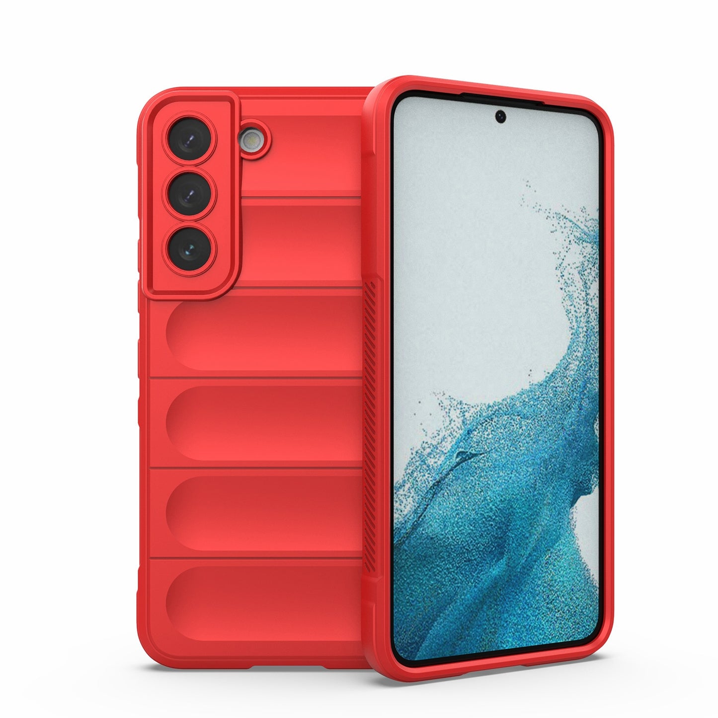 Samsung Galaxy S22 5G Magic Shield TPU + Flannel Protective Phone Case Cover, Shockproof Scratch Resistant