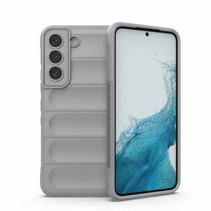 Samsung Galaxy S22 5G Magic Shield TPU + Flannel Protective Phone Case Cover, Shockproof Scratch Resistant