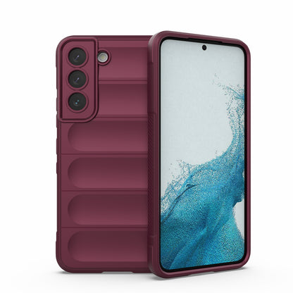 Samsung Galaxy S22 5G Magic Shield TPU + Flannel Protective Phone Case Cover, Shockproof Scratch Resistant