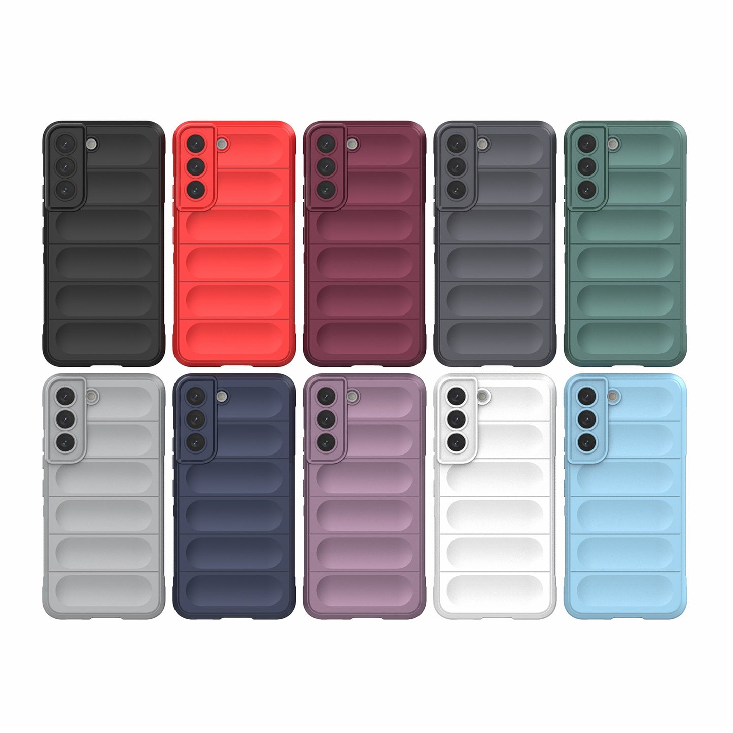 Samsung Galaxy S22 5G Magic Shield TPU + Flannel Protective Phone Case Cover, Shockproof Scratch Resistant