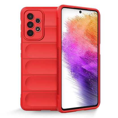 Samsung Galaxy A73 Magic Shield TPU + Flannel Protective Phone Case Cover, Shockproof Scratch Resistant